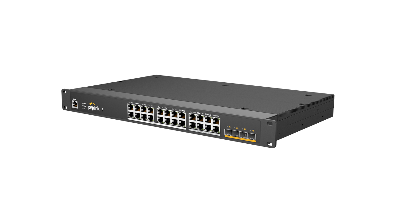 Peplink 24 Port RUGGED (partial 2.5G) | PLS-R-24-H2G-250W