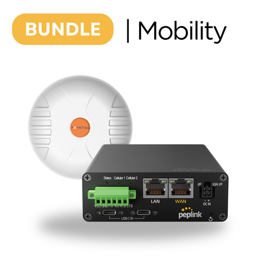 Mobility Bundle - Poynting MIMO-4-15 Antenna & Peplink MAX Transit Router