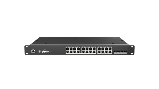 Peplink 24 port switch, partial 2.5G, 410W | PLS-24-H2G-410W