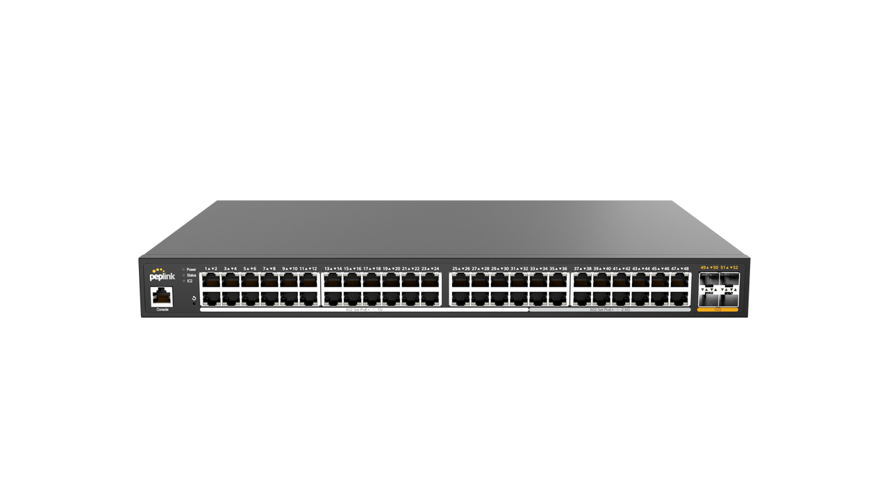 Peplink 48 Port (partial 2.5G) | PLS-48-H2G-740W